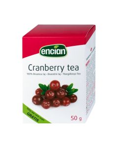 Encian Čaj od brusnice + 100 gr smeđeg šećera gratis - ne sadrži nikakve dodatke, a očuvane su i sve blagodati brusnice.