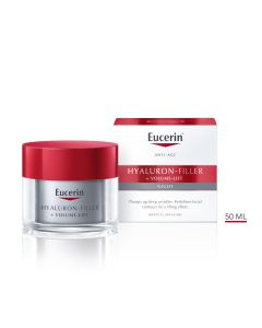 Eucerin Hyaluron-Filler+Volume-Lift noćna krema 50 ml -  noćna krema za vraćanje volumena, prilagođena svim tipovima kože.