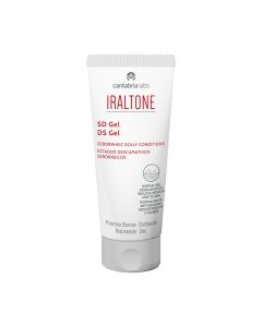 IRALTONE SD gel 50 ml - gel se koristi kao pomoćni tretman za smirivanje i obnavljanje ravnoteže kože u slučajevima seboroične kože koja se ljušti. Bijelo crvena tuba proizvoda na bijeloj pozadini.