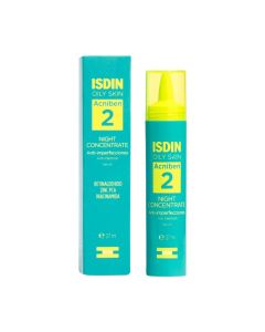 ISDIN Acniben noćni serum 27 ml - njegova moćna formula, s retinaldehidom, cinkom PCA i niacinamidom, pomaže smanjiti i spriječiti prištiće, komedone i preostale ožiljke na koži.