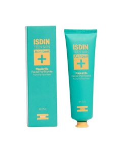 ISDIN Acniben Pročišćavajuća maska za lice 75 ml - dubinski čisti i odmah smanjuje višak sebuma, pomažući smanjiti sjaj i nepravilnosti poput prištića ili komedona.