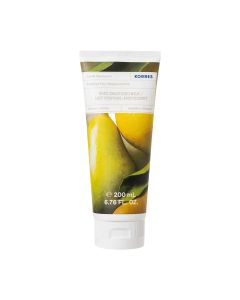 KORRES BERGAMOT PEAR mlijeko za tijelo 200 ml  - Gel za tuširanje u obliku gela u pjenu kombinira ekstrakt aloe, pšenične proteine i ekstrakt althee kako bi se održala hidratacija.