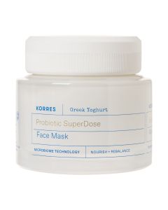 KORRES GREEK YOGHURT maska s probioticima 100 ml - formulirana s našim najvišim udjelom pravog grčkog jogurta - drevne superhrane za kožu.