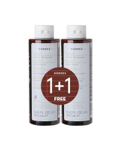 KORRES RICE PROTEINS & LINDEN šampon 1+1 GRATIS -  šampon za tanku kosu sa rižinim proteinima i lipom za jačanje i vraćanje volumena tankoj kosi.