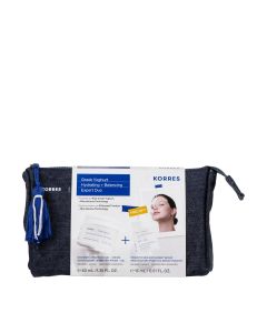 KORRES SET YOGHURT dnevna gel krema 40 ml + GRATIS serum 15 ml - hidratacijski set za njegu i hidrataciju lica s probioticima za normalnu do mješovitu kožu.