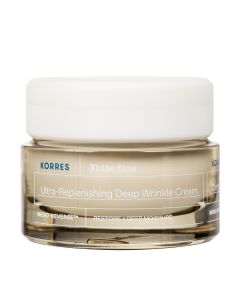 KORRES WHITE PINE dnevna krema za suhu kožu 40 ml -  hidratacijska krema bogata antioksidansima Santorini Grape zaglađuje nesavršenosti i vraća prirodnu blistavost koži.