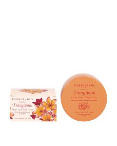 L'Erbolario Frangipani svjetlucava krema za tijelo 150 ml - sadrži sitne svjetlucave čestice, kada se nanese na dekolte, ruke i noge, ostavlja prekrasan sjaj i nježno hidratizira kožu.