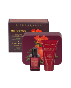limena kutija L'Erbolario Melograno Beauty Box Irresistible Details - parfem 30 ml i krema za tijelo i ruke 75 ml