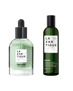 Lazartigue THICKER serum protiv ispadanja kose 50 ml + GRATIS FORTIFY šampon za jačanje kose 250 ml - Serum protiv progresivnog ispadanja kose + Šampon protiv ispadanja kose.