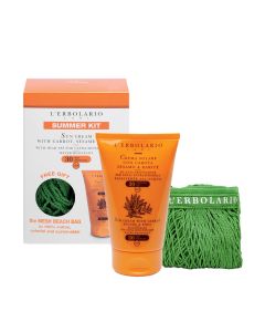 L'Erbolario Krema za zaštitu od sunca SPF 30 + Poklon Mrežasta torba za plažu - Krema za ultraosjetljivu kožu, formulirana za intenzivne uvjete sunca i prva izlaganja. Preporučuje za kožu lica, vrata i grudi, a izvrsnu zaštitu i njegu pruža cijelom tijelu