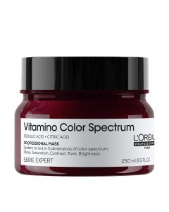 L'Oréal Professionnel Paris Vitamino Color Spectrum Maska 250 ml -  kremasta njegujuća maska za obojanu kosu koja postavlja zaštitni sloj na vlasi kose, pogotovo na gustoj kosi te zadržava izražajnosti boje i do 100 dana.