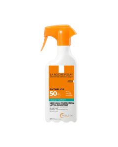 La Roche-Posay ANTHELIOS Sprej za zaštitu od sunca za djecu i odrasle SPF50+, 300 ml - pomaže u zaštiti od širokog spektra zračenja kako bi se spriječilo starenje kože, opekline i druga oštećenja od sunca.