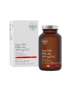 M.E.V. Feller® Super EPA Riblje ulje 1000 mg SGC 60 mekih kapsula (84,12 g) dodatak prehrani za normalno funkcioniranje kardiovaskularnog sustava za odrasle 