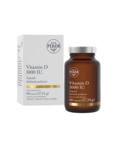 M.E.V. Feller® Vitamin D 1000 IU u pakiranju od 60 kapsula (17,34g) imunološki je dodatak prehrani koji pomaže normalnom radu imunološkog sustava