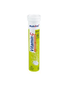Multivita+ Vitamin C šumeće tablete okusa naranče i mandarine 20 komada