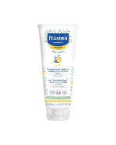 Mustela Hranjivo mlijeko s Cold kremom 200 ml - s Cold kremom i organskim pčelinjim voskom svakodnevno se koristi za njegu suhe bebine kože od rođenja.