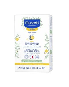 Mustela Nježni i zaštitni sapun s Cold kremom 100 g - sapun za bebe s Cold kremom i pčelinjim voskom može se koristiti svakodnevno pri pranju lica i tijela beba i djece.