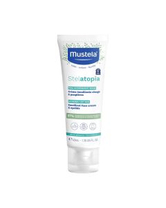Mustela Stelatopia krema za lice 40 ml - posebno je dizajnirana za bebe s izrazito suhom kožom, pruža dugotrajnu hidrataciju i umiruje nelagodu.