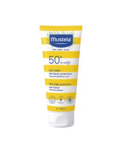Mustela Sun losion SPF50+ za zaštitu od sunca 100 ml - s organskim avokadom štiti cijelu obitelj od UVA i UVB zraka od rođenja, uključujući kožu sklonu atopiji i trudnice.