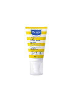 Mustela Sun losion SPF50+ za zaštitu od sunca 40 ml - s organskim avokadom štiti cijelu obitelj od UVA i UVB zraka od rođenja, uključujući kožu sklonu atopiji i trudnice.