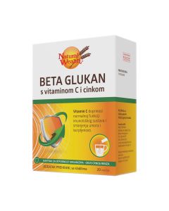 Natural Wealth Beta glukan s vitaminom C i cinkom x 20 vrećica