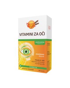 Natral Wealth Vitamini za oči  - Kapsule sadrže vitamin C i selen koji doprinose zaštiti stanica od oksidativnog stresa te cink i vitamin A.