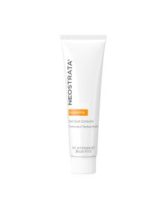 Neostrata Enlighten Dark Spot Corrector 20 g - Ovaj ciljani gel tretman formuliran je za djelovanje na tamne mrlje i ublažavanje promjena boje kože. Bijelo narančasta tuba proizvoda na bijeloj pozadini.