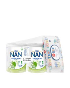 Nestlé NAN COMFORTIS 3 zamjensko mlijeko 12 - 24 mj. 800 g posebna ponuda - prijelazna mliječna hrana namijenjena je starijoj dojenčadi od 1 do 2 godine.