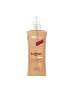Noreva BERGASOL SUBLIM SPREJ SPF20 - Zahvaljujući kombinaciji UV filtera i antioksidativnih aktivnih sastojaka, Bergasol Sublim Spray nevidljivi finiš SPF20 pruža poboljšanu zaštitu od oštećenja od sunca i osigurava prekrasnu preplanulost. Proizvod je u s