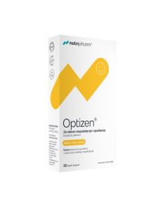 Nutripharm Optizen 30 kapsula - trostruka aktivna kombinacija istraženih prirodnih sastojaka za pozitivno raspoloženje, opuštanje, smirenje i više pozitivne energije.