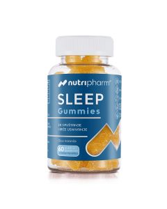 Nutripharm SLEEP GUMMIES gumene bombone za spavanje - Formula za spavanje u obliku gumenih bombona okusa naranče.