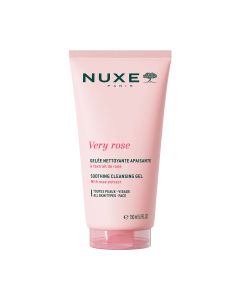 NUXE Very Rose Umirujući gel za čišćenje lica 150 ml - nježni gel čisti i učinkovito uklanja nečistoće bez isušivanja kože, nakon upotrebe, koža je mekana, umirena, potpuno očišćena i vidljivo svježa.