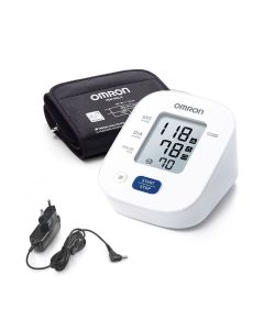 Omron M2 tlakomjer za nadlakticu + adapter - Potpuno automatski tlakomjer za precizno i jednostavno mjerenje krvnog tlaka i srčanog pulsa.