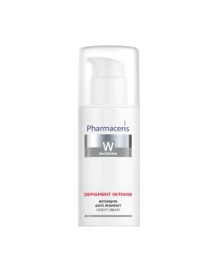 Pharmaceris W Depigment Intense noćna krema 50 ml - s visokom učinkovitošću svojstva smanjenja boje, smanjuje broj, veličinu i vidljivost nepravilnosti u tonu i pigmentirane mrlje.