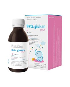 Pharmagal Beta glukan sirup 150 ml - beta glukan sirup za imunitet s laktoferinom tekući je dodatak prehrani za djecu i odrasle.