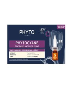 nova patentiranja formula za njegu kose PHYTOCYANE tretman protiv progresivnog ispadanja kose za žene 12x5ml ampule