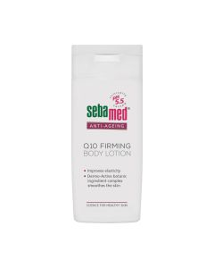 Sebamed ANTI-AGEING Q10 učvršćujući losion za tijelo 200 ml - biljni dermo-aktivni kompleks umiruje osjetljivu kožu i povećava razinu hidrataciju za bolju ravnotežu vlage u koži.