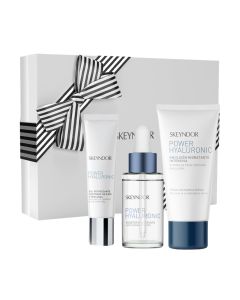 Skeyndor POWER HYALURONIC set za normalnu do mješovitu kožu emulzija 50 ml + serum 30 ml + gel za područje oko očiju 15 ml