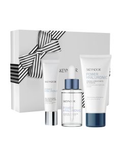 Skeyndor POWER HYALURONIC set za suhu kožu krema 50 ml + serum 30 ml +  Power hyaluronic gel oči 15 ml - Hidratantni set za lice visoke koncentracije hijaluronske kiseline.