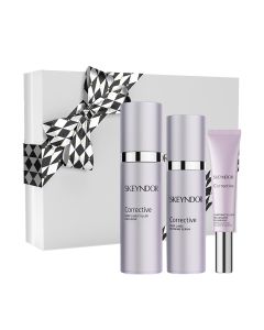 Skeyndor Set CORRECTIVE za normalnu i mješovitu kožu, emulzija 50 ml+serum 30 ml + krema oči 15ml - Za ublažavanje mimičkih linija i bora.