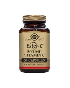 Solgar ESTER C Plus 500 mg CAPS A50 - patentirani, nekiseli oblik vitamina C, nježniji je za probavu i bolje se apsorbira od ostalih oblika vitamina C.