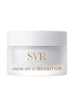 SVR DENSITIUM krema SPF30 50 ml - pruža potpuno anti-age djelovanje uz zaštitu od UVB, UVA, IR i vidljivog svjetla (plavo svjetlo), koji su odgovorni za fotostarenje i tamne mrlje.