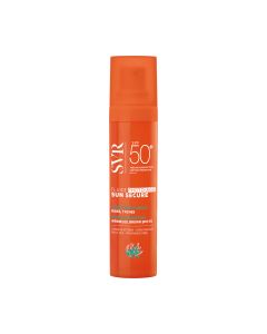 SVR SUN SECURE fluid Photo Age SPF50+ 40 ml - poboljšana dermatološka zaštita od UVA zraka* s aktivnim anti-age sastojcima za ublažavanje bora, korekciju tamnih mrlja te učvršćivanje kože, bez mirisa.