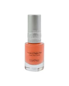 T.LeClerc Lak za notke Hibiscus 10 ml - formula za njegu noktiju s visokom pokrivnošću koja jača i štiti nokat kako bi ga očuvala, pojačava i štiti, sjajni završetak, visoka pokrivenost, dugotrajno.