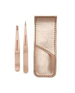 Tweezerman Set mikro mini pinceta Rose gold - kosi i špicasti vrh