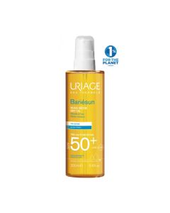 Uriage BARIESUN ULJE ZA SUNČANJE U SPREJU SPF50+ 200ml - ovaj tretman ostavlja vašu kožu satenskom i ističe preplanuli ten svojom prolaznom, topivom i nemasnom teksturom. Proizvod je u žutoj bočici sa špricom.