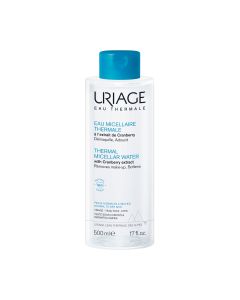 Uriage Termalna micelarna voda za normalnu do suhu kožu s ekstraktom brusnice 500 ml -  savršena je za uklanjanje šminke, čak i najosjetljivije kože.