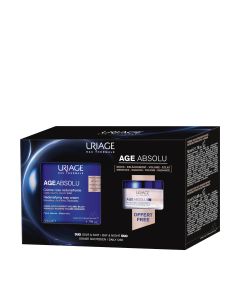Uriage AGE ABSOLU krema 50 ml + GRATIS AGE ABSOLU noćna maska 15 ml - potiče sintezu prokolagena X6 za vraćanje gustoće i punoće svim tipovima zrele kože.