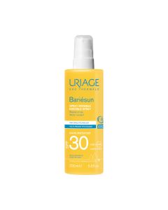 Uriage BARIESUN SPF30  MLIJEKO SPREJ 200 ml - Bariésun kombinira visokoučinkoviti filterski kompleks i dva dermatološka patenta za zaštitu kože i sprječavanje oštećenja stanica uzrokovanih UVA, UVB zrakama i plavim svjetlom.