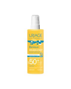 Uriage Bebe Bariesun dječje mlijeko SPF50+ sprej 200 ml - sprječavanje oštećenja stanica i fotostarenje uzrokovano UVA i UVB zrakama i plavim svjetlom.